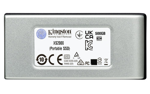 Unidad de Estado Solido SSD Externo Kingston XS2000 500GB, Hasta 2000MB/s Escritura y Lectura, USB-C