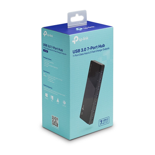 HUB TP-Link UH700 7 Puertos Interfaz USB 3.2 Gen 1, 7 USB A 3.1, 1 m, 5000 Mbit/s, Color Negro