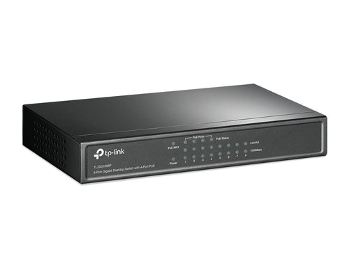 SWITCH Gigabit TP-LINK, 8 puertos 10/100/1000 Mbps, 4xPoE 64w