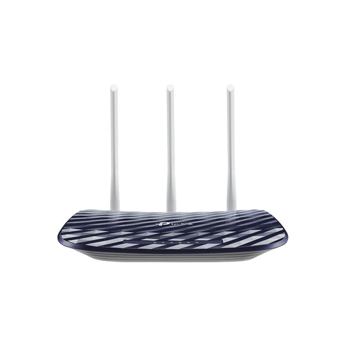 Ruteador Inalambrico TP-Link ARCHER-C20W AC1200, 4 antenas, Doble banda (2,4 GHz/5 GHz), Wi-Fi 4 (802.11n), 433 Mbit/s, Negro, Plata,