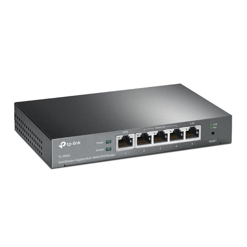 Balanceador VPN TP-LINK TL-R605, 5 Puertos Gigabit, 1xWAN, 2xLAN, 2xWAN/LAN, 1xUSB 2.0