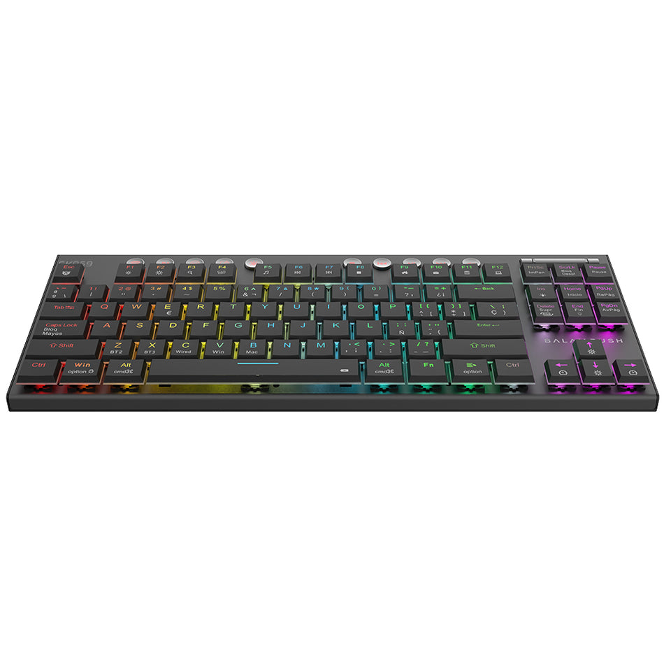 Teclado Gamer Balam Rush DOMINATE EXPERT GK959, Inalambrico, Bluetooth, Mecanico, Negro