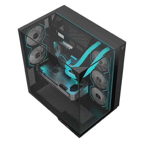 Gabinete Balam Rush Tank Majestic 7600, Midi-Tower, ATX/Micro-ATX/Mini-ITX, 5x Ventiladores, Negro