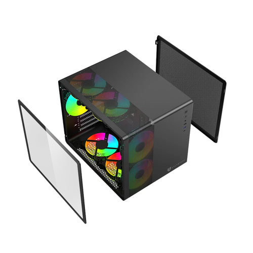 Gabinete Balam Rush GI930, Ventana lateral, RGB, 2 Ventiladores front, 2 Ventiladores traseros.
