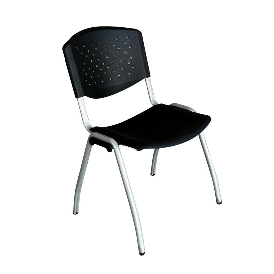 Silla De Visita MODAMOM, con Armazon de Metal, negro