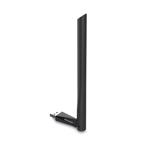 Tarjeta de red inalambrica Mercusys MU6H USB, Wi-Fi 5 (802.11ac), Negro