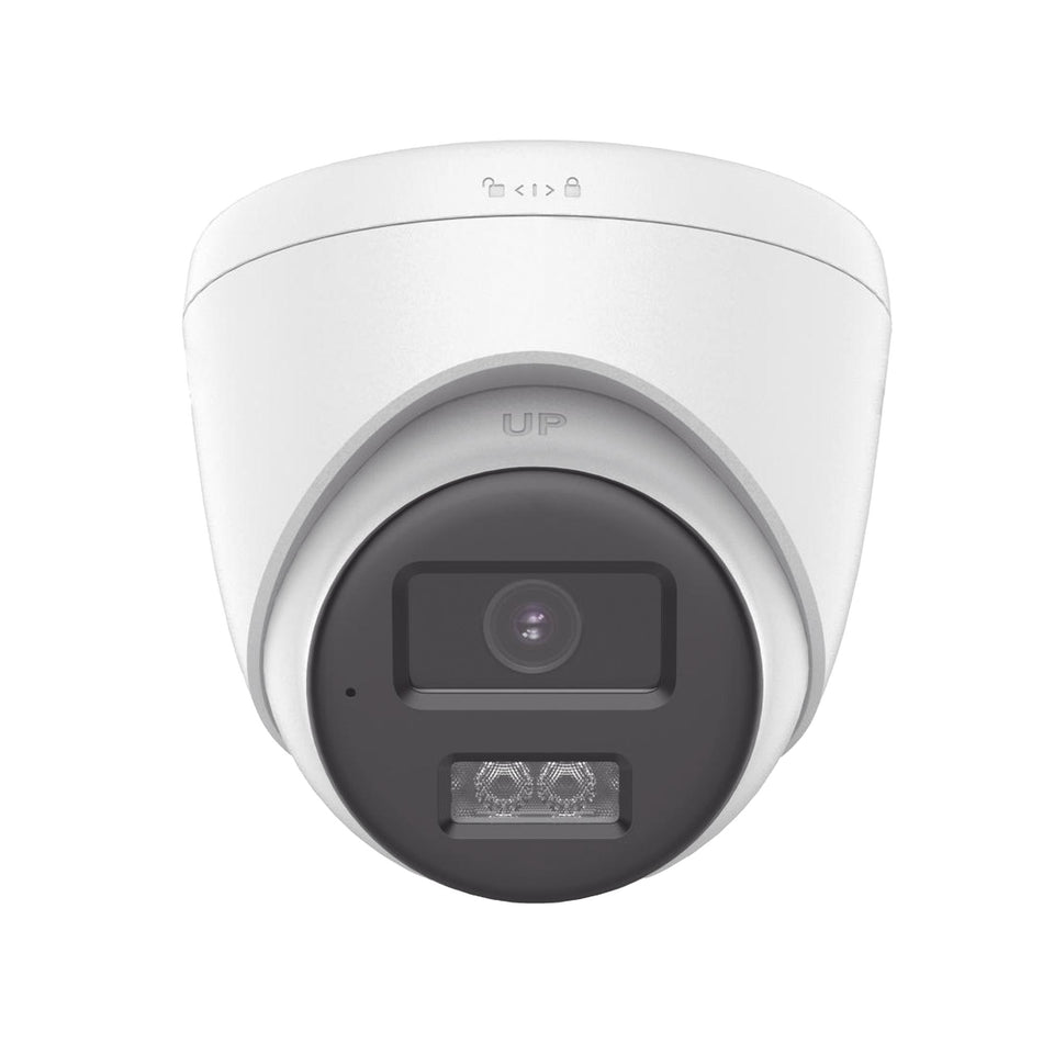Camara Hilook CCTV, Domo, 2MP, ColorVu, IR 40m, Exterior, Audio 2 vias, IP67, Microfono, Bocina