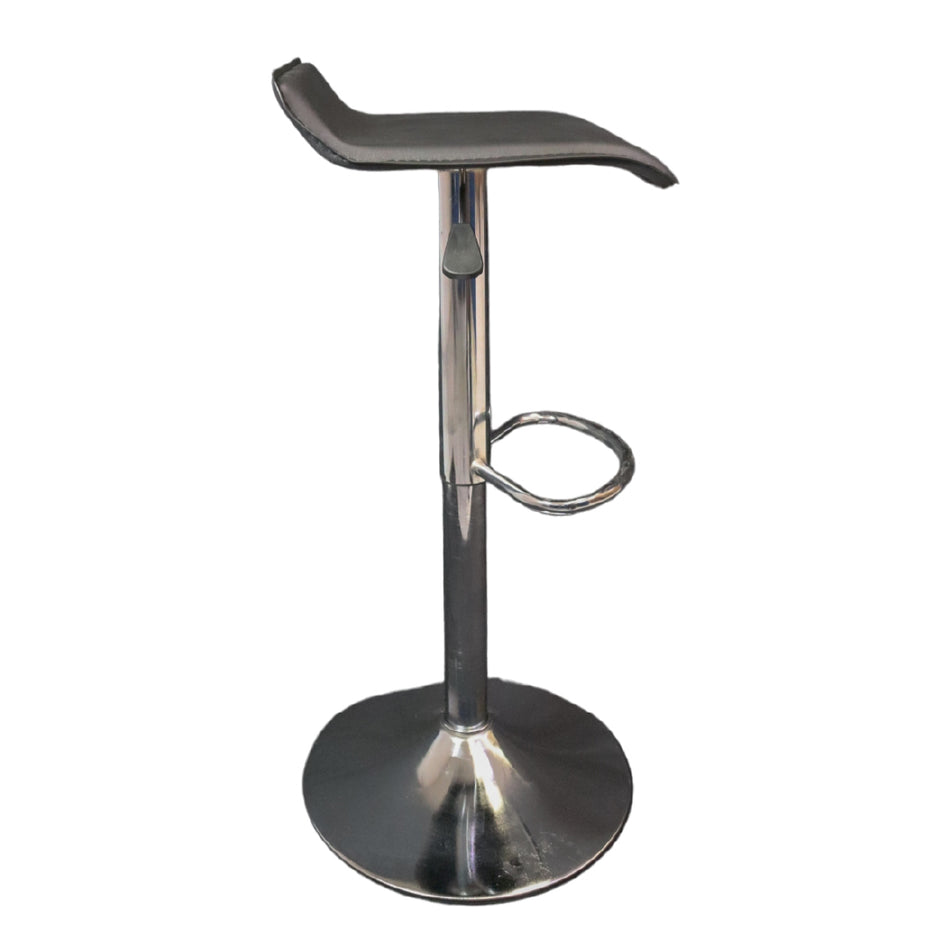 Bancos para barra MODAMOB, modelo NOCTIS, base cromada, piston nivelacion altura, 2 piezas, color negro