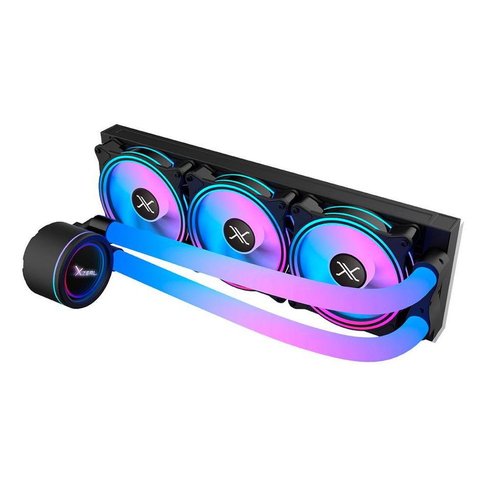 Sistema De Enfriamiento Liquido Xzeal VOSTOK AR360, ARGB, RPM 800-1800, INTEL/AMD, Negro