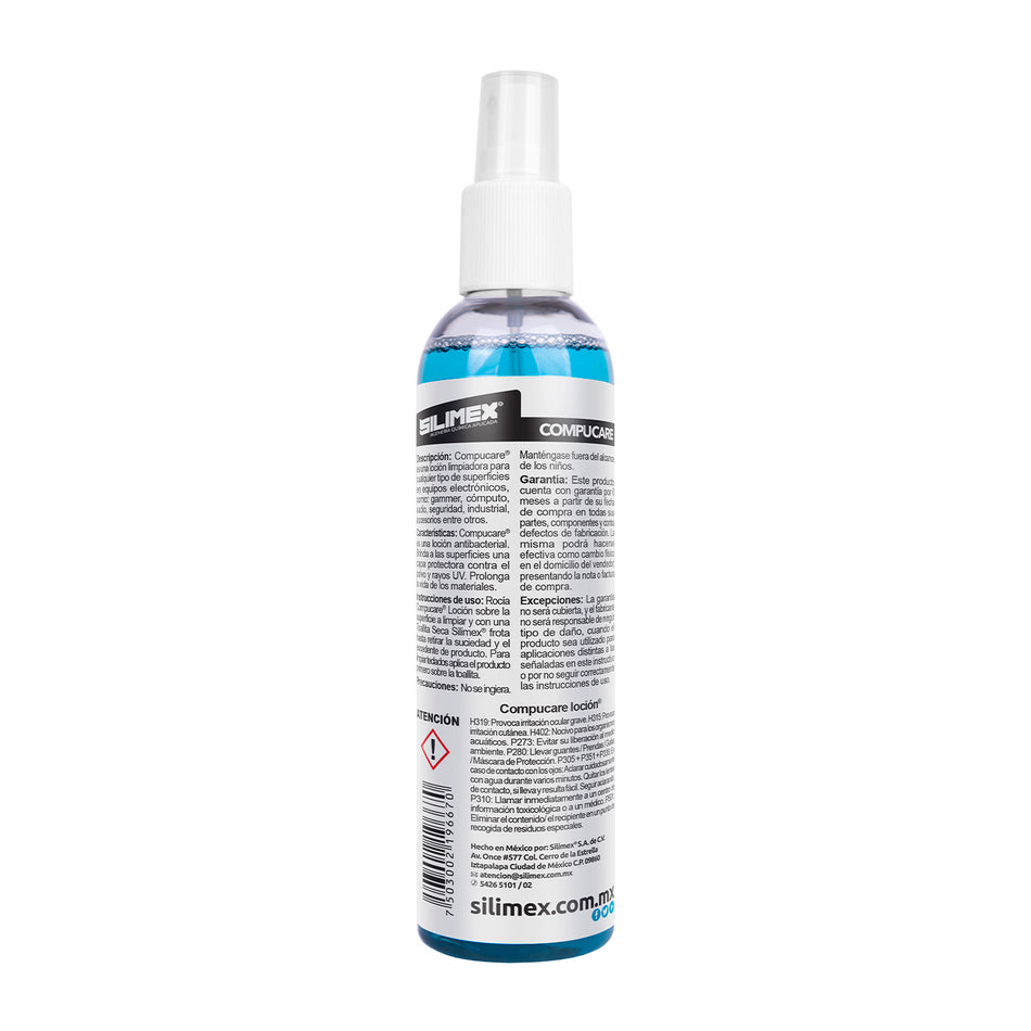 LOCION LIMPIADORA PARA EQUIPOS DE COMPUTO SILIMEX 250ML