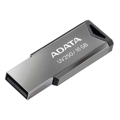 Memoria Usb Adata UV250 16Gb, 2.0, Metalica, Color Plata