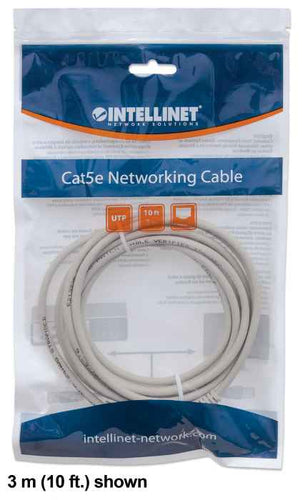 Cable de Red UTP Intellinet 2 metros, Cat6, RJ-45, Gris, 334112