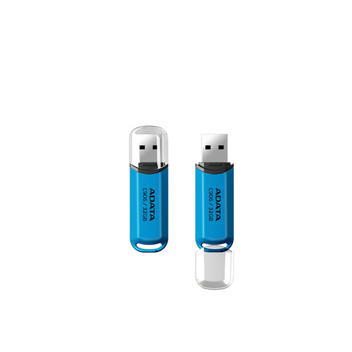 Memoria usb ADATA 32GB USB tipo A, 2.0, Color Azul, Transparente