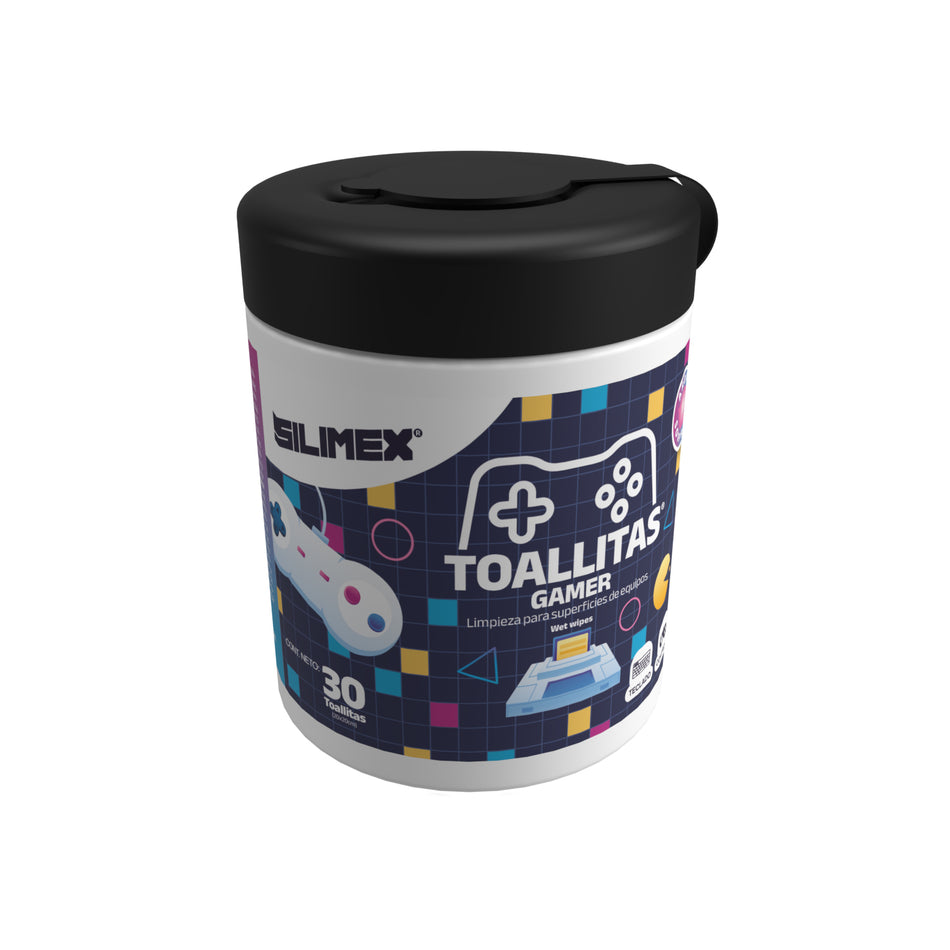 Toallas Humedas Gamer Silimex, 30 Piezas, Para Pantalla y Gabinete