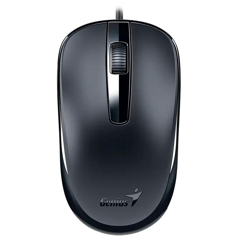 Mouse Optico Genius DX-120, 3 Botones, 1200 DPI, USB tipo-C, Negro