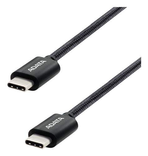 Cable USB ADATA, USB-C a USB-C, 2m, Negro