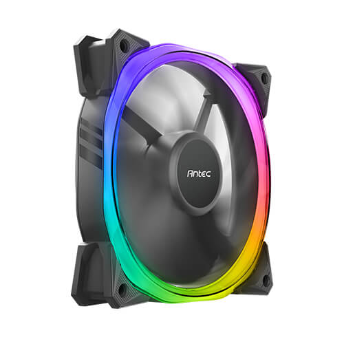 Ventilador Antec Fusion 120 ARGB, 120mm, Negro