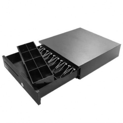 Cajon de Dinero Para Punto De Venta Nextep NE-515, 5 Billetes, 8 Monedas, RJ-11, Negro