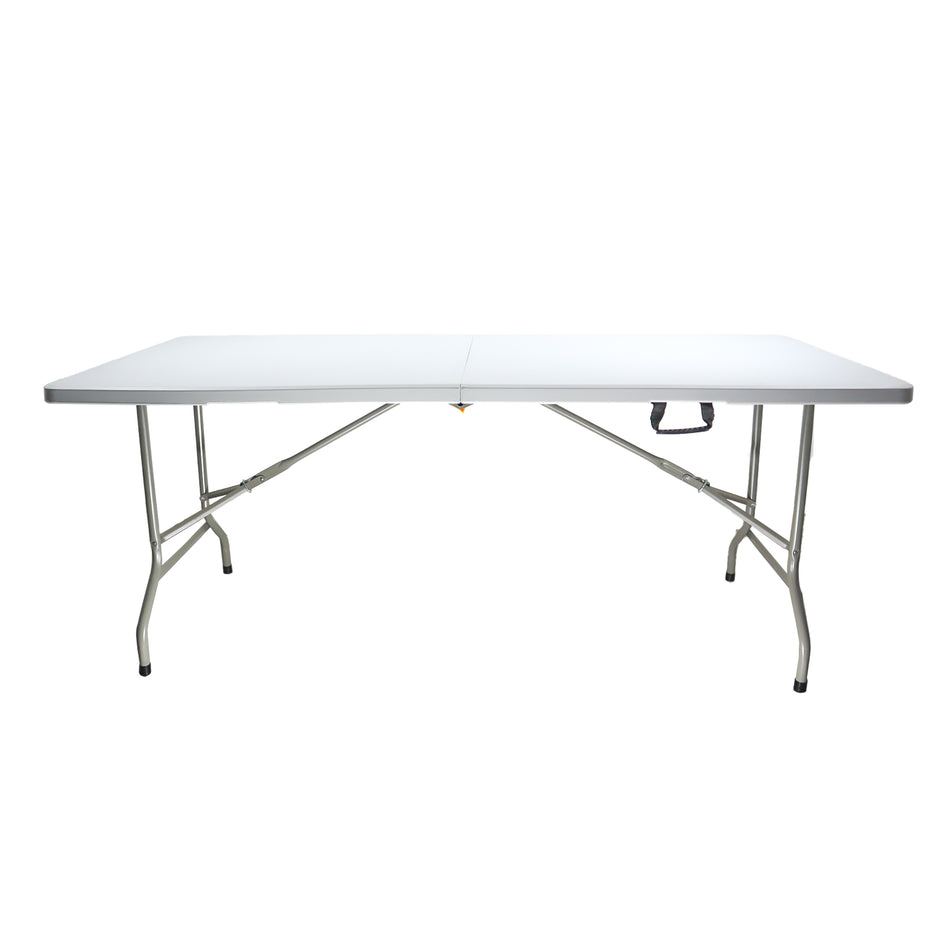 Mesa de exterior Modamob, modelo Flex Board, multiusos, plegable 1.80m, 180x74x74cm, tubular calibre 25mm, resistente, color blanco