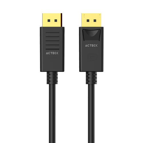 Cable Acteck DisplayPort a DisplayPort 4k, 1mts, Negro
