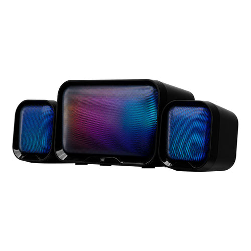 Bocinas Vorago SPK-255, RGB, 3.5mm, Alambricas, USB, 3W RMS, Negro
