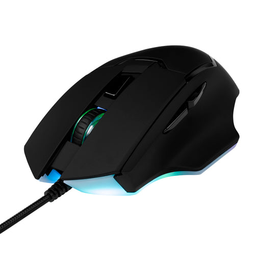 Mouse Vorago START THE GAME MO-504 RGB Configurable Con Software, Hasta 6400 Dpi, USB 2.0 Negro