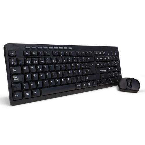 Kit De Teclado y Mouse Inalambricos Vorago KM-304, Teclado Multimedia, Mouse Optico 1600 DP