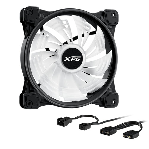 Ventilador XPG HURRICANE140ARGBPWM-BKCWW, 140 mm, 1800 RPM Max, LED Azul, Verde, Rojo