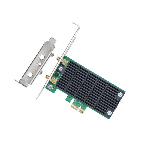 Tarjeta de red inalambrica TP-Link Archer T4E PCI Express, Wi-Fi 5 (802.11ac), Negro, Verde