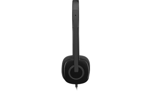 Diadema Logitech H151 Stereo Con Microfono 3.5mm, Negro