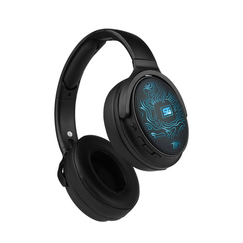 Diadema Vorago Inalambrica HPB-401-LED, Plegables, BT 5.3, USB-C, luz LED