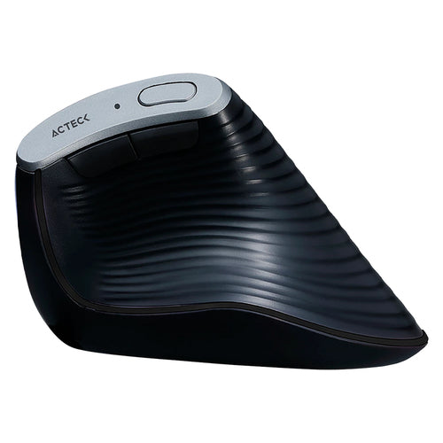 Mouse Vertical Acteck Virtuos Fitt Pro MI770 Ergonomico, Inalambrico, Bluetooth, USB-C, 2400DPI, Negro