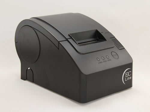 Miniprinter termica EC Line EC-PM-58110, USB, Papel 58mm, Velocidad 110mm/s, cortador Manual, Color Negro