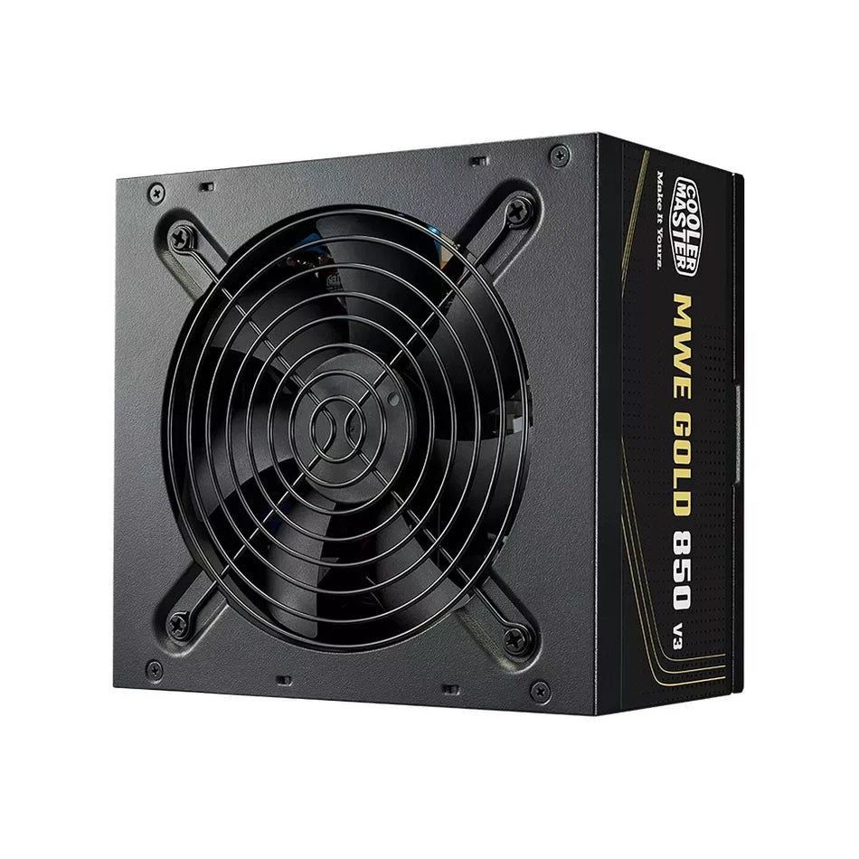 Fuente De Poder Cooler Master MWE GOLD 850 V3, 850W, 80 PLUS GOLD, No-Modular, ATX 3.1, PCIE 5.1, Negro