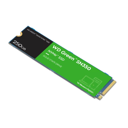 SSD Western Digital Green SN350 250GB, M.2, PCI Express 3.0 Lectura 2400 MB/s, Escritura 3500 MB/s