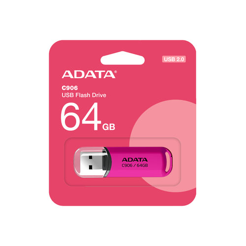 Memoria usb ADATA 64GB AC906, Color Rosa
