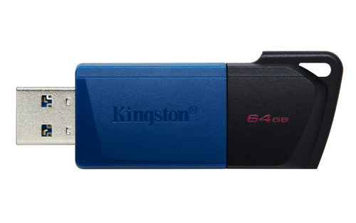 Memoria usb Kingston DataTraveler Exodia M 64GB USB tipo A, Color Negro/Azul