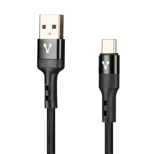 Cable USB Vorago Tipo-A a Tipo-C, 3 Metros, Color Negro