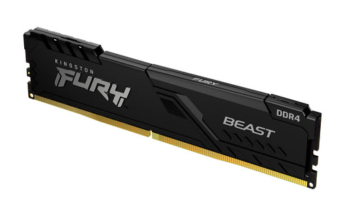 Memoria Ram Kingston FURY Beast, 8GB, 3200MHz, DDR4, CL16, DIMM, Disipador Negro