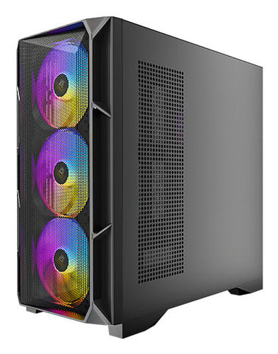 Gabinete Antec AX-1000 ARGB Midi Tower, 4x Ventiladores, Negro