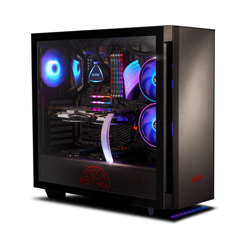 Gabinete XPG INVADER Negro, 2 ventiladoes 120mm,  Panel lateral de Cristal, filtros de polvo magneticos