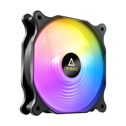 Ventilador Antec F12 Racing ARGB, 12cm, 120mm, 1500 RPM, LED Multi, Negro