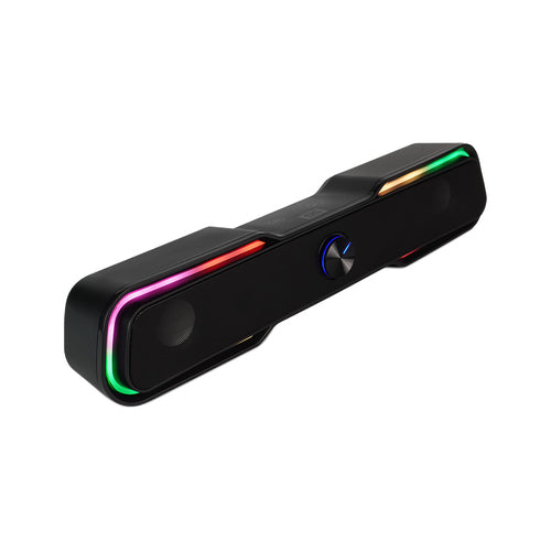 Bocina Vorago start the game BSP-350 BLUETOOTH/3.5mm, USB, iluminacion RGB, negro
