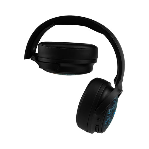 Diadema Vorago Inalambrica HPB-401-LED, Plegables, BT 5.3, USB-C, luz LED