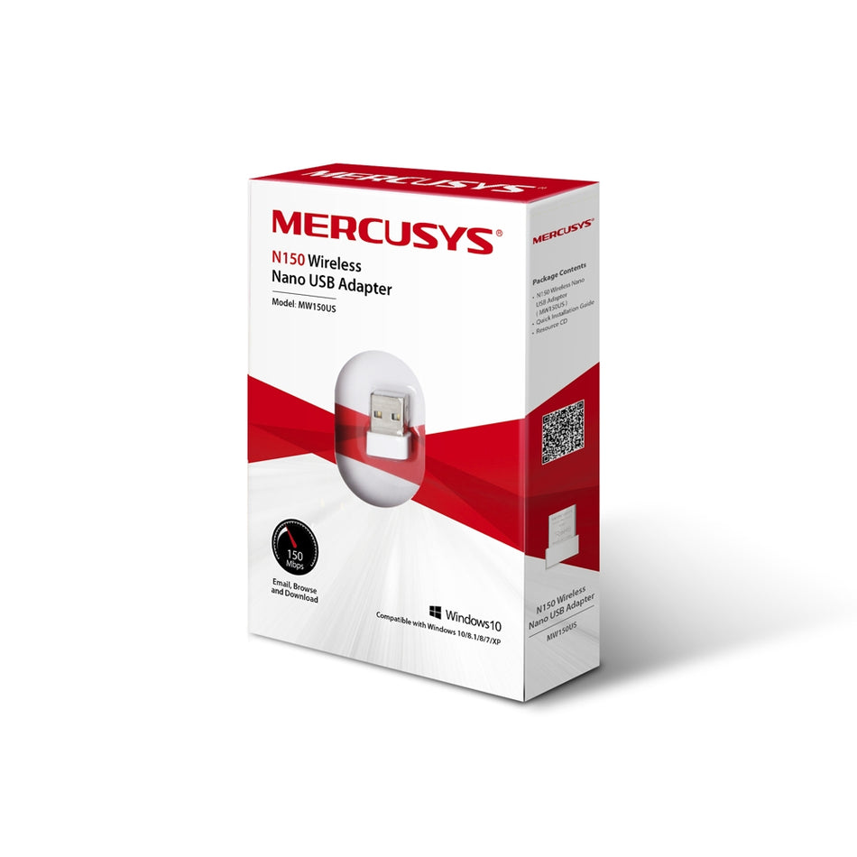 Tarjeta de red inalambrica Mercusys, USB MS150US, 150mbits/s
