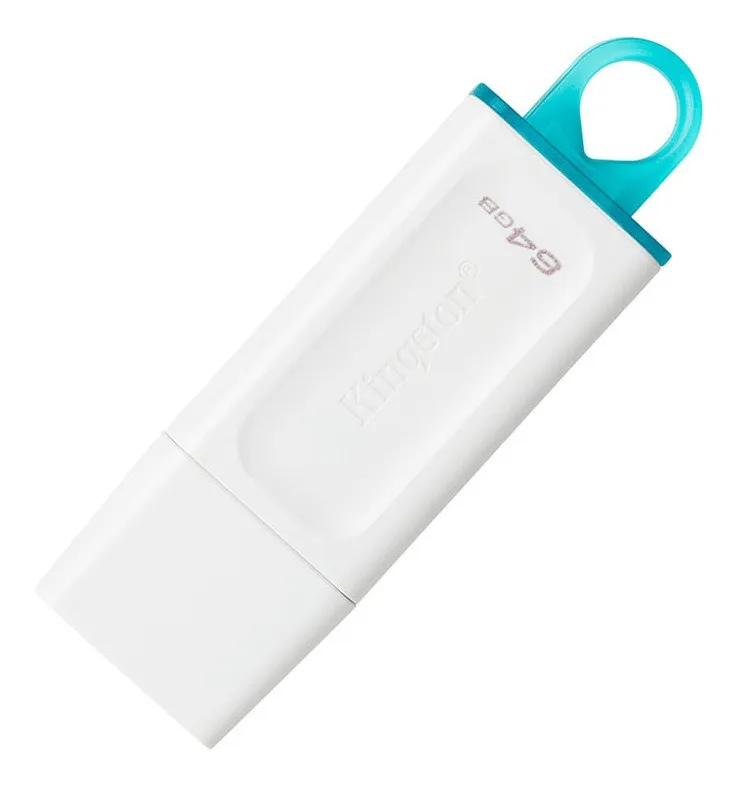Memoria USB Kingston 64GB DataTraveler Exodia Color Blanco/Azul