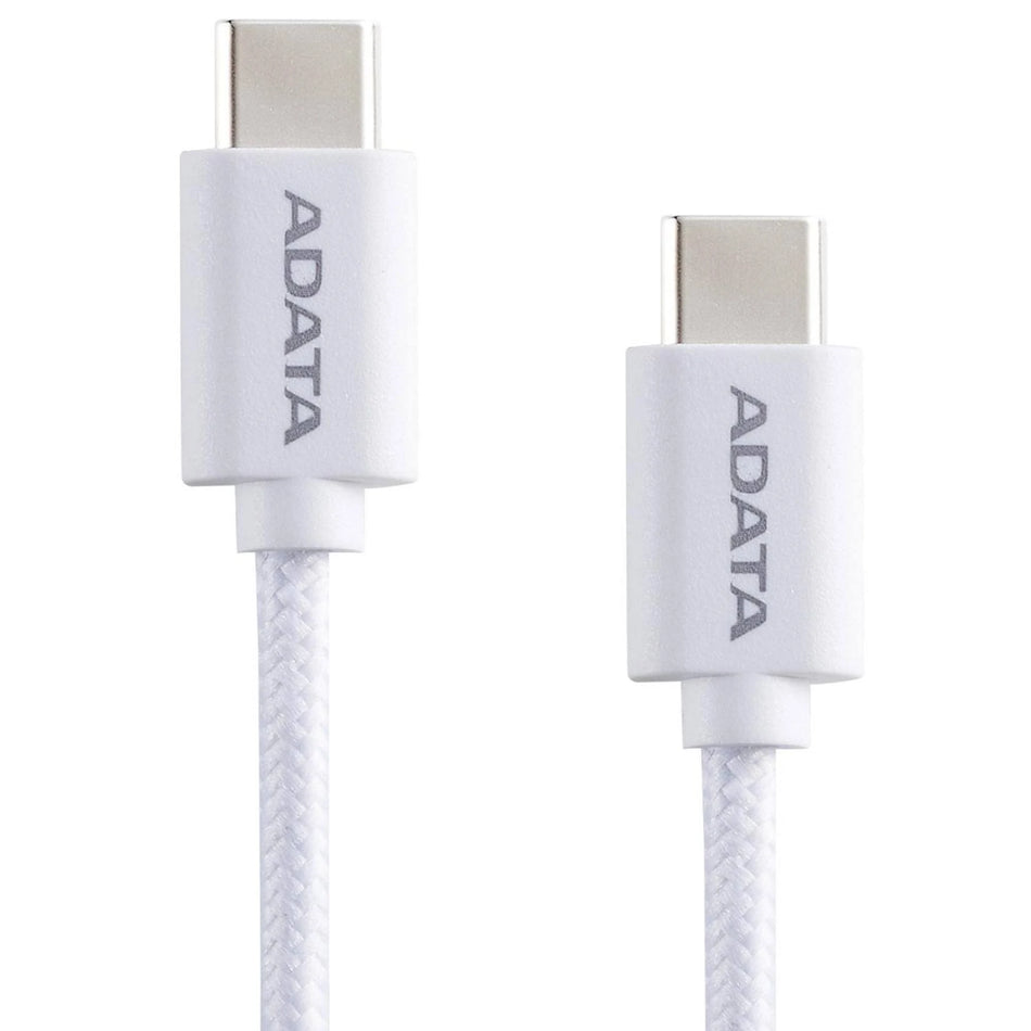 Cable ADATA USB-C a USB-C, 1 Metro, Blanco