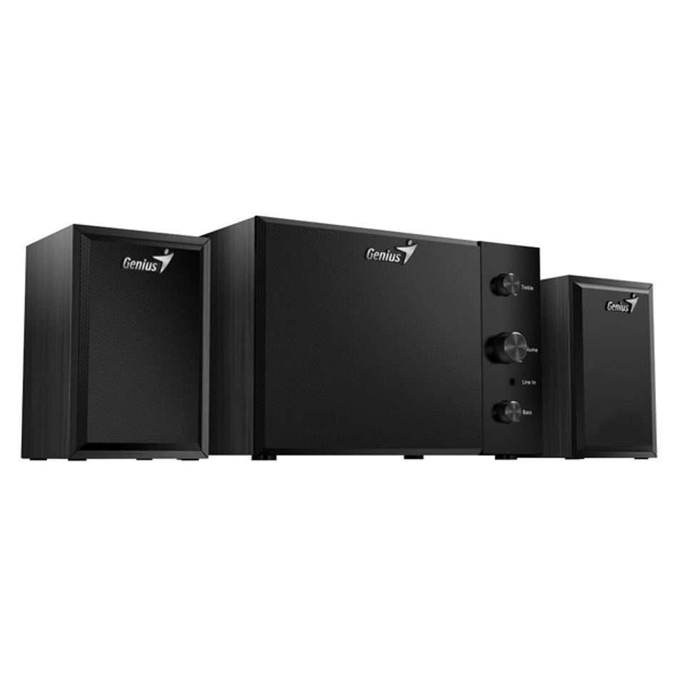 Bocinas Genius SW-2.1, Alambricas, 15W, 2.1 Canales, Controlador de volumen, Negro