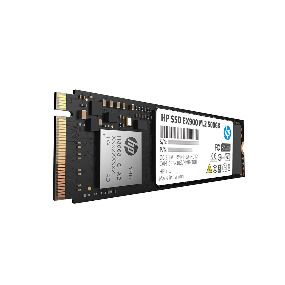 SSD HP EX900 M.2, 500GB, NVMe, PCIe 3.0, Lectura 2100 MB/s, Escritura 1500 MB/s