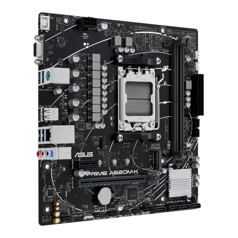 Tarjeta Madre ASUS PRIME A620M-K, socket AM5